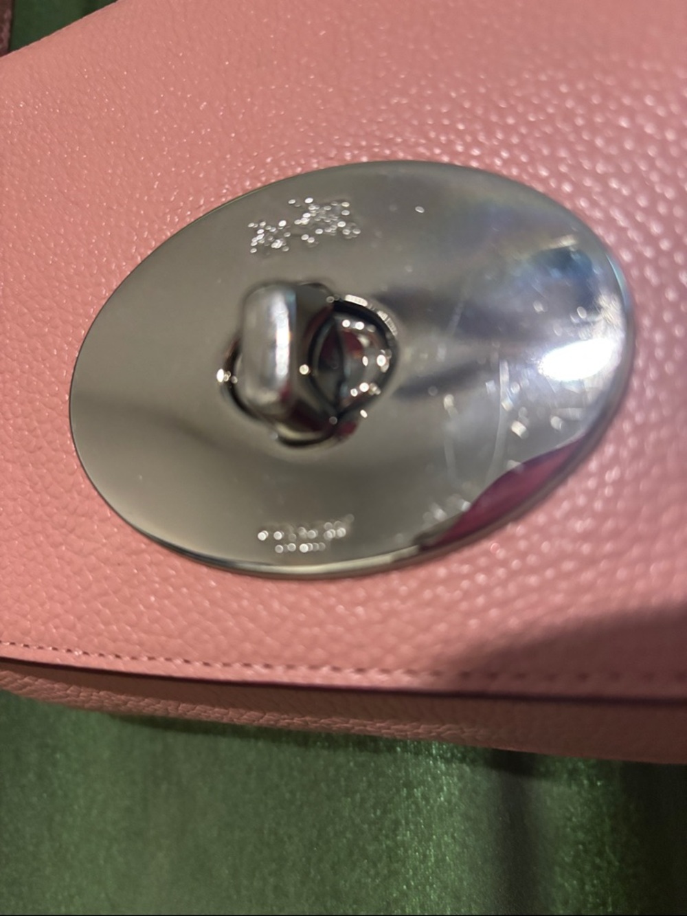 Coach Pink Pebbled Leather Crossbody with Turn-Lock - Picture 4 of 10